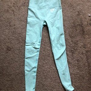 S Women's Best Power Seamless Leggings - Bleached Aqua